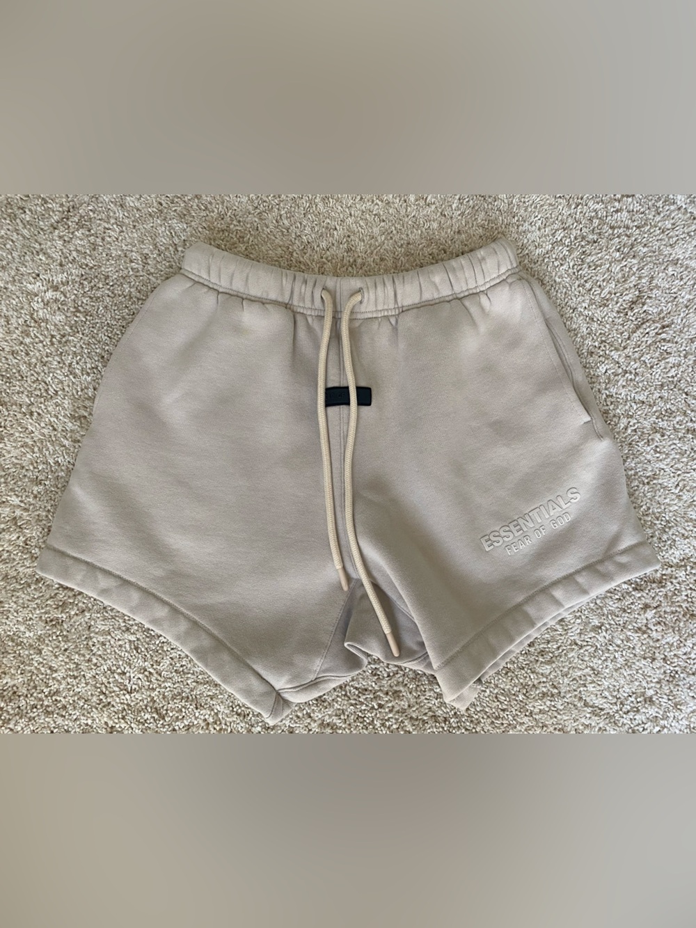 Fear of God Essentials Cream/Tan Shorts